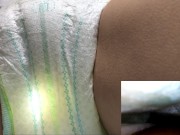 001 寝転がっておむつにおもらし。膨らんだおむつが良い感じ（パンパース） - Screenshot 4 of 16 - Diaper