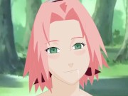 Naruto - Sakura Deep Throat Naruto, Sasuke, Kakashi and More!!! 16/16