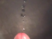 Big cumshot over the floor (7 squirts of cum) 10/16