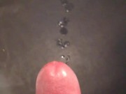 Big cumshot over the floor (7 squirts of cum) 7/16