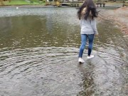 Soaking My White Keds - SFW 16/16