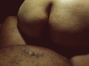 Sensual reverse cowgirl from my big booty Portuguese wife 3/16