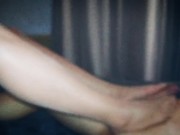 Greek Wife Gives Foot Job During Quarantine 1/16