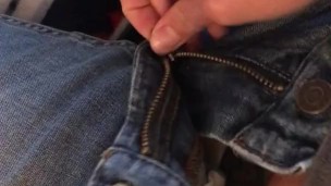 Trans teen CAUGHT jerking off in living room
