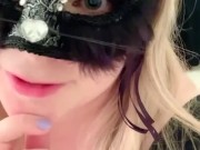 Submissive slut teasing daddy while at work 