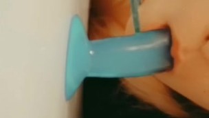Choking on big dick 