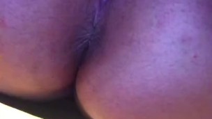 BBW pulling out anal beads with super wet pussy