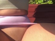 Fit sexy asian public flaunting in Australia 3/16