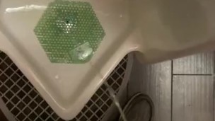 taking a piss at the bar POV