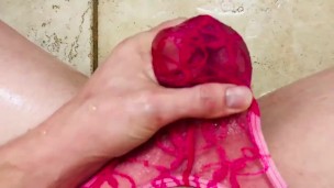 Horny Little Sissy can’t hold her Piss - Sissy Cum