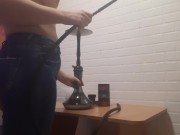 Секс с официанткой на моем рабочем месте кальянщицы в стриптиз баре - lesbian_illusion 3/16