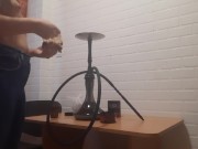 Секс с официанткой на моем рабочем месте кальянщицы в стриптиз баре - lesbian_illusion 4/16