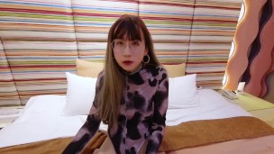 AB036 Transgirl Nose play and cumshot 国产性感美腿艾爷鼻责自撸射精