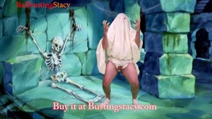 BallbustingStacy Velma Cosplay, Ballkicking + Squeezes Nuts to Death with a Lemon Squeezer!