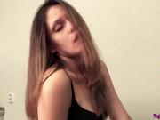 Big Booty Brunette Masturbates Pussy Sex Toys and Orgasm in the Kitchen 12/16