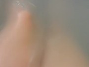 playing with my legs during bath time 