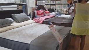 NO PANTIES in Public # BUTT PLUG flashing at MALL