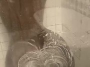 Ebony soapy ass