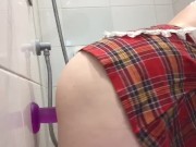 Naughty school girl rides dildo   13/16