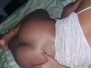 My Step Sis Let Me Touch Her while Chilling on My Bed Listening to Music 9/16