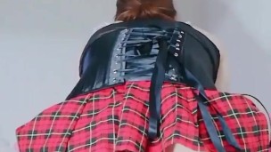 sissy likes a black dildo
