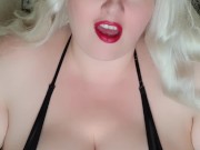 Bbw Giantess gets a new little slave! Watch her play! Insertion, butt crush, feet play, vore. 3/16