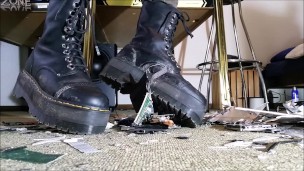 Laptop Crushing with Doc Martens Sinclair Hi Max Boots (Trailer)