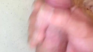 Hot Teen Masturbating Huge Cock Blows Cumshot on Stepmoms Counter