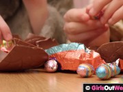 GirlsOutWest - Busty hairy brunette licked and fucked with toy 2/16