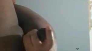 Latina pregnant ebony decided to go crazy with dildo anal