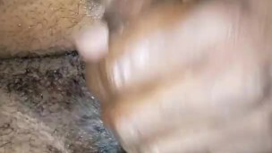 Jacking off with a condom