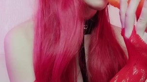 Octokuro - demon girl ahegao split tongue bad dragon - full version