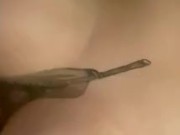 Thicc teen playing with her big tits  10/16