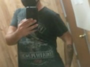 No one else at work, so took time to have a quickie in the ass