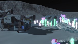 Hot sex on th exoplanet! An alien gets fucked by a spacewoman in spacesuit with strapon