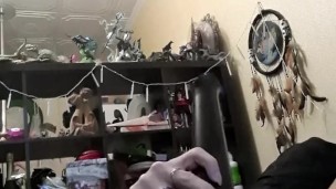 Home alone play with my new toy