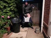 rain gear loser showing off its chastity belt and being a pathetic pig 11/16