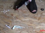 Goddess Calista sprays a miniature sports car 14/16