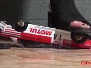 Goddess Calista sprays a miniature sports car 9/16