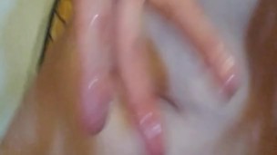 PinkMoonLust OnlyFans Hairy Pussy Squirts Black Plastic Tray & Serves you her Female Ejaculate Cum!