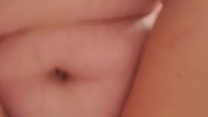 Thick white girl riding realistic fake cock to orgasm