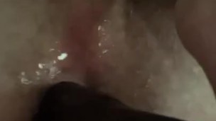 Big black dildo in my ass