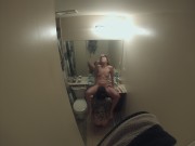 Bathroom Ceiling Cam -- MILF Shelby Squirts 6/16