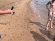 People saw us shooting porn on a public beach 7/16