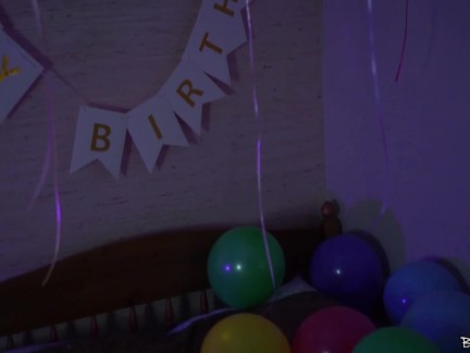Cock and pussy present for her Birthday