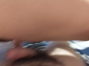 Thick Puerto Rican Babe's pussy is so wet you can hear it while she rides. 2/16