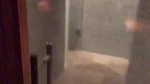 Cumshot in the spa / sauna