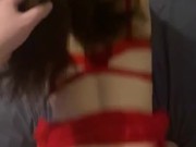 Doggystyle fuck in red