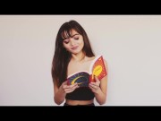 Asian Trying To Read On Sybian 2/16