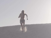 Petite and Beautiful Talia Mint masturbates on Public Beach 7/16